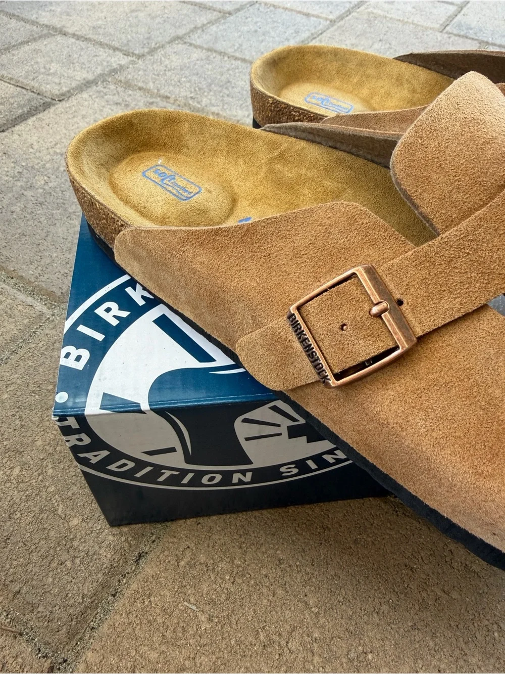 Birkenstock suede upper